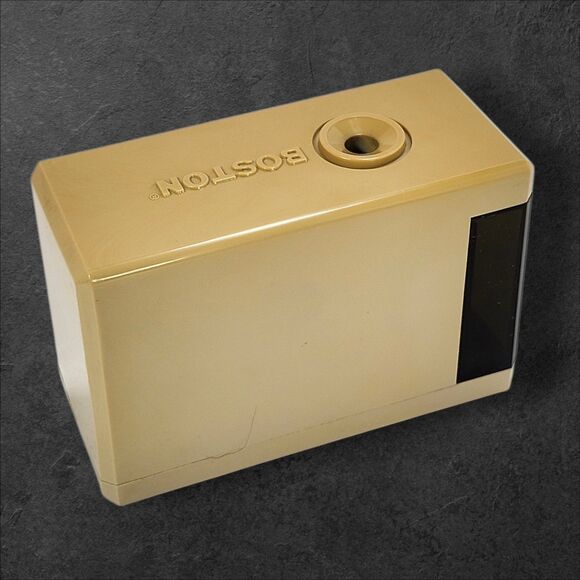 Vintage EB Boston Electric Pencil Sharpener Motor Runs Needs Repair Battery - Picture 3 of 10